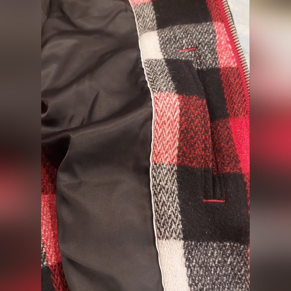 Calvin Klein Red and Black Plaid Jacket - Picture 10 of 10